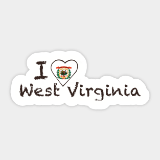 I Love West Virginia Sticker